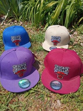 Chicago Bulls Snapback Cap - Red, Purple, Blue, Tan